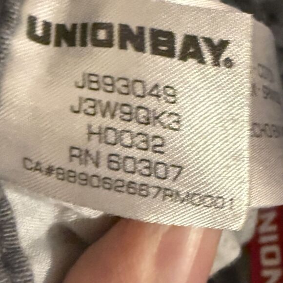 Union Bay Y2K Gray Flared Chinos Khaki Pants Juniors Size Lg 13 Utility Grunge - Picture 8 of 9